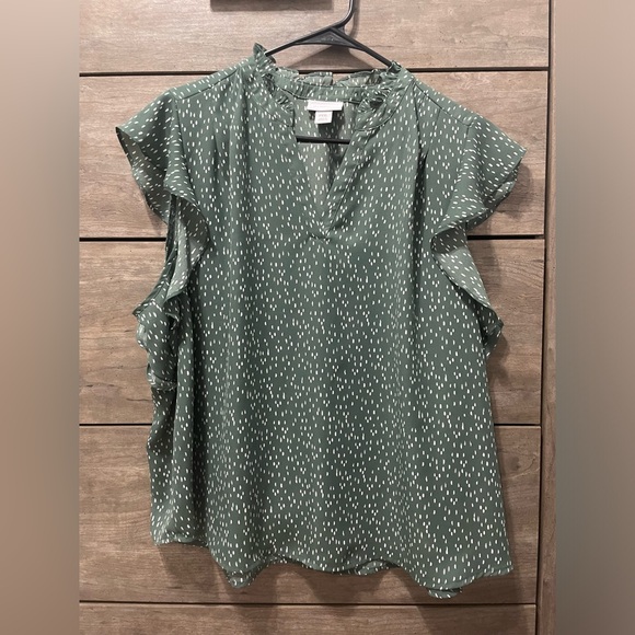 Liz Claiborne Tops - Petite XXL Green Dress Shirt